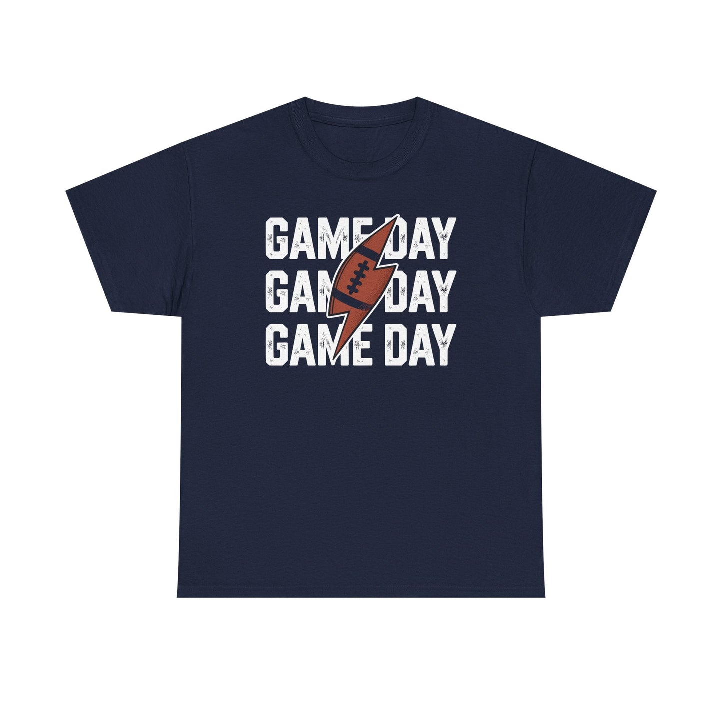 Vintage Game Day Football Lightning Bolt Funny Team Sport T-Shirt