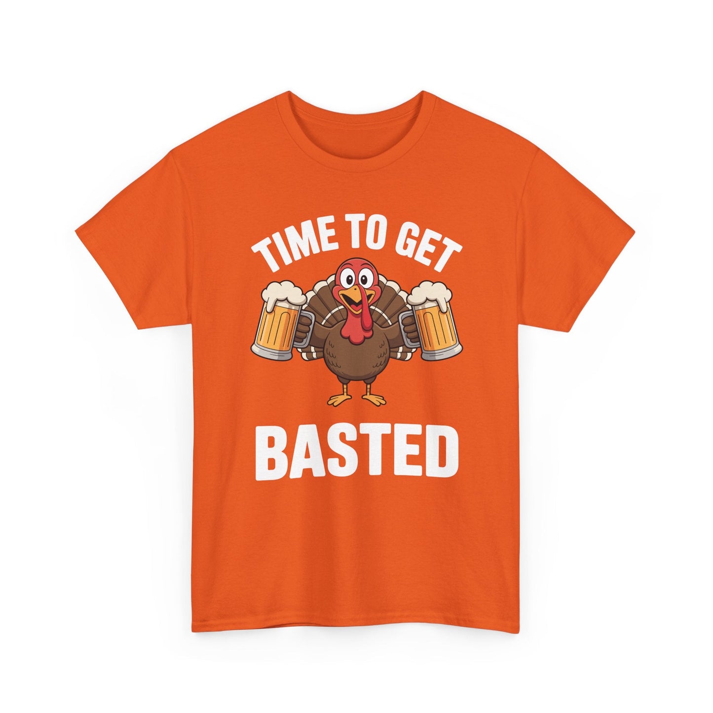 Time To Get Basted Funny Beer Thanksgiving Turkey Gift T-Shirt