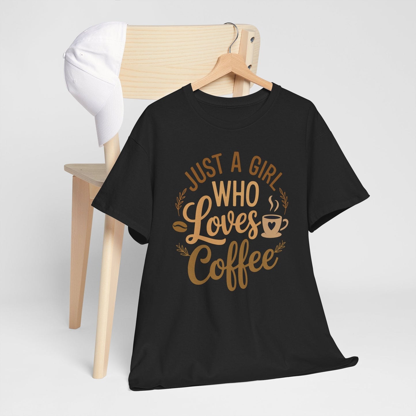 Just A Girl Who Loves Coffee Womens Coffee Lover T-Shirt
