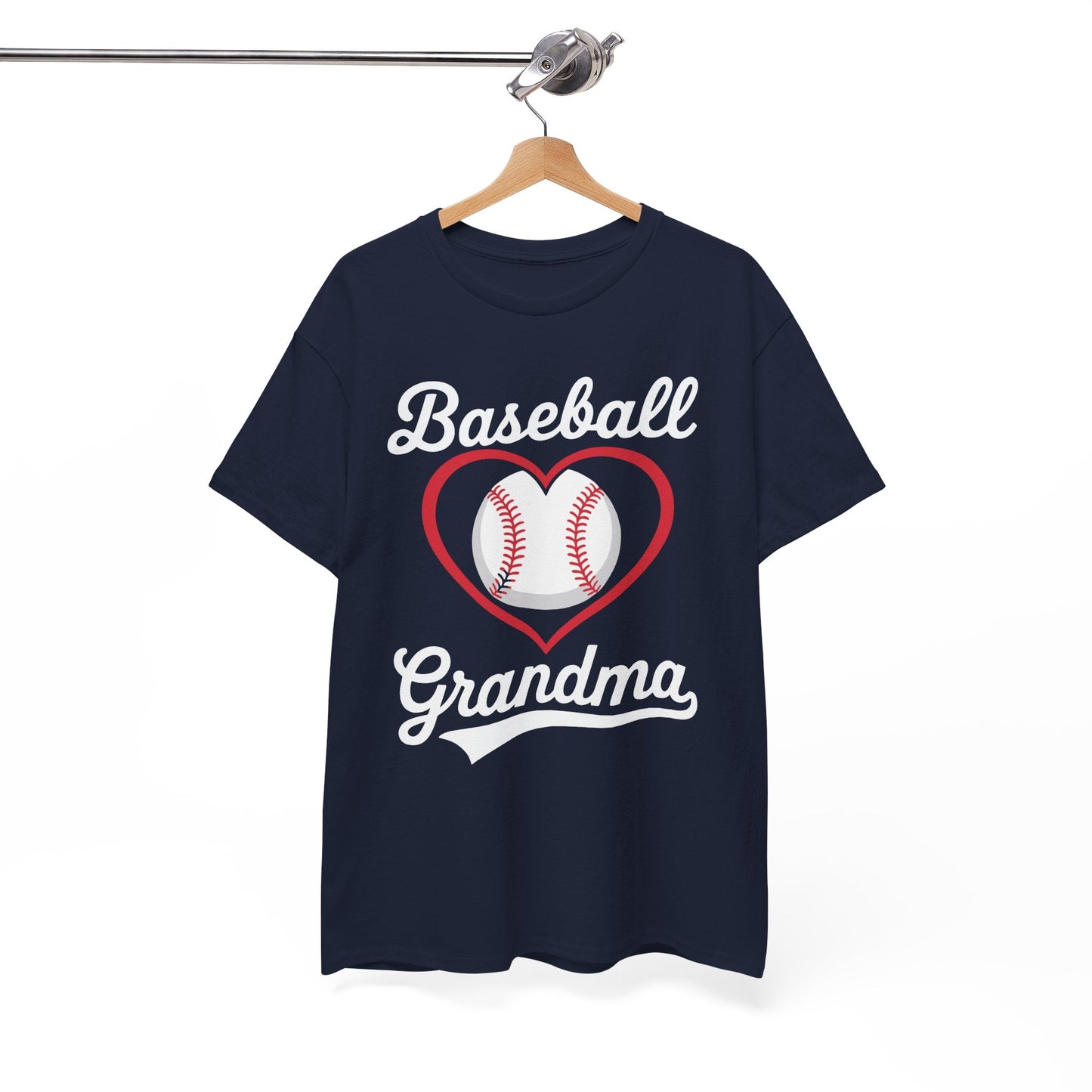 Baseball Grandma Shirt Women Baseball Heart Mothers Day T-Shirt