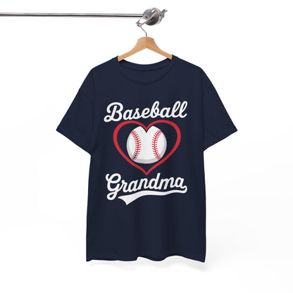 Baseball Grandma Shirt Women Baseball Heart Mothers Day T-Shirt