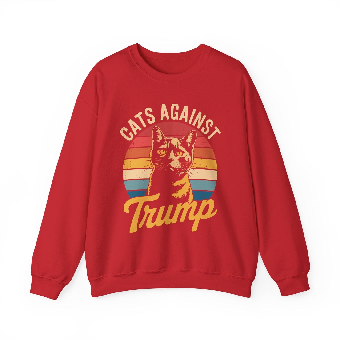 Cats Against Trump Funny Anti Trump Election Funny Cat Sweatshirt