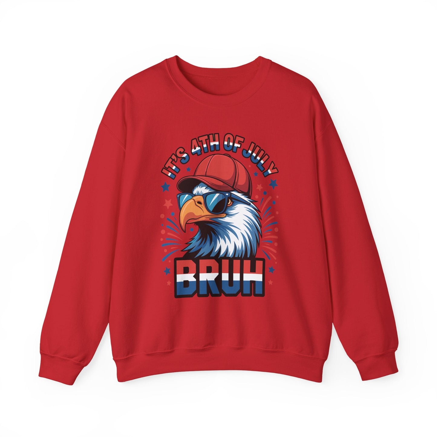 Bruh 4th Of July Fourth Of July Bald Eagle Sweatshirt
