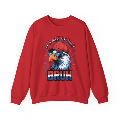Bruh 4th Of July Fourth Of July Bald Eagle Sweatshirt
