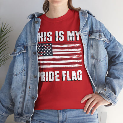 This Is My Pride Flag USA American 4th of July Patriotic T-Shirt