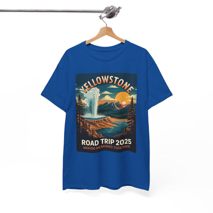 Yellowstone Family Road Trip 2025 National Park Outdoor T-Shirt