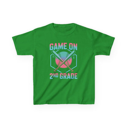 2nd Grade Back to School Baseball Drip Ice Cream Game On Kid T-Shirt