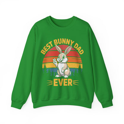Best Bunny Dad Ever Funny Rabbit Lover Dad Gift Sweatshirt for Pet Owners