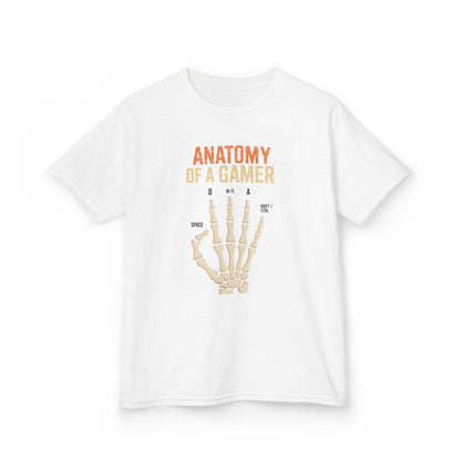 Funny Anatomy Of A Gamer Skeleton Hand Boys Kids Teens T-Shirt