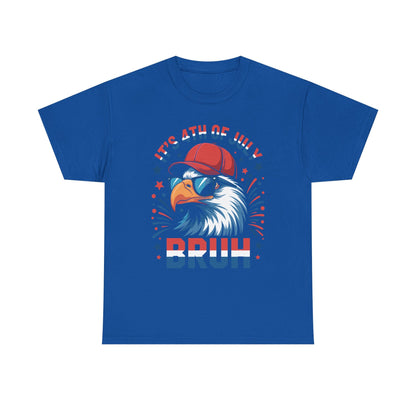 Bruh 4th Of July Boys Kids Fourth Of July Bald Eagle T-Shirt
