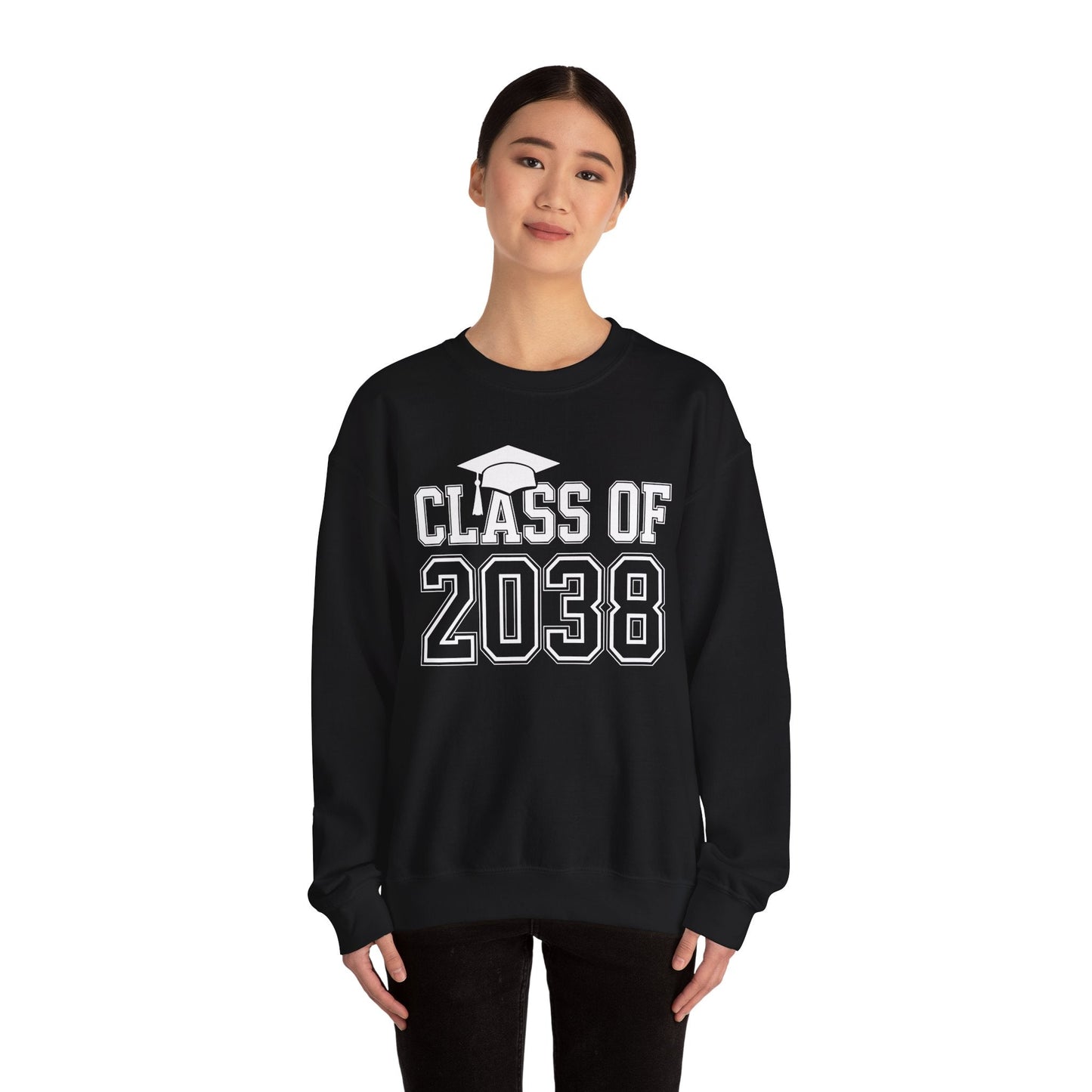 Class of 2038 Grow With Me Funny Kindergarten Back To School Sweatshirt