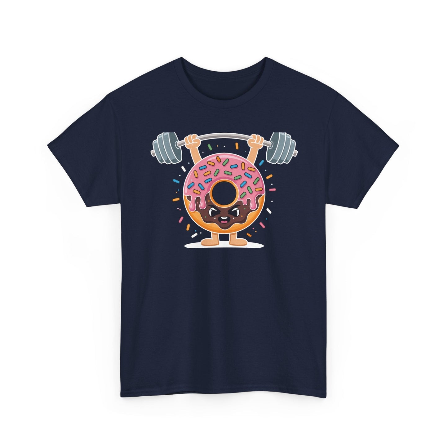 Funny Weightlifing Fitness Workout Gym Donut Lover T-Shirt