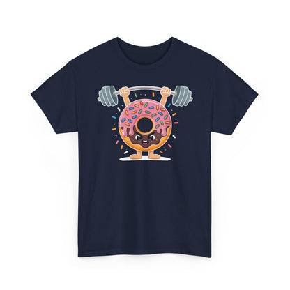 Funny Weightlifing Fitness Workout Gym Donut Lover T-Shirt