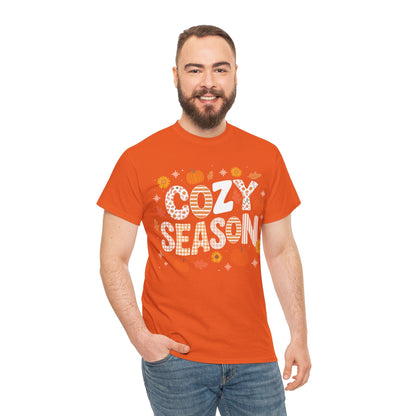 Cozy Season Autumn Fall Vibes Halloween Thanksgiving Pumpkin T-Shirt