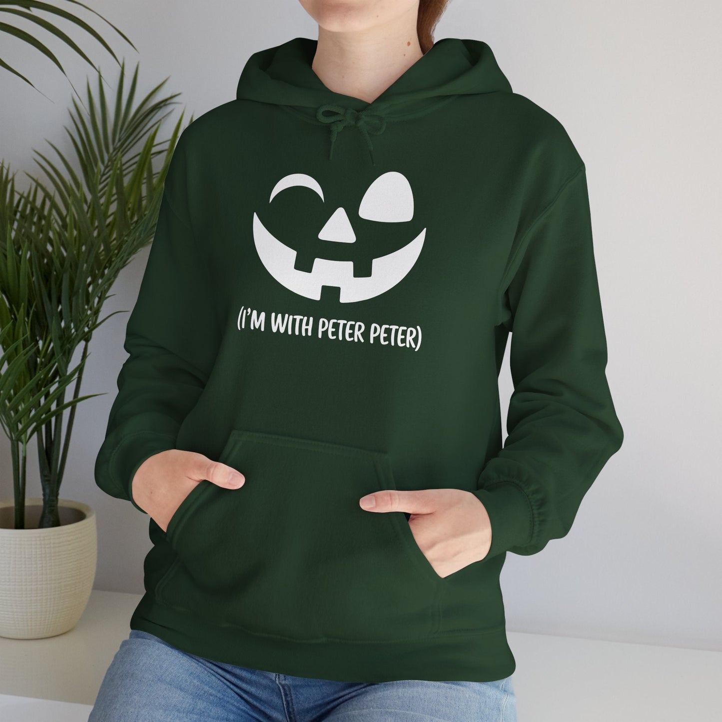 Im With Peter Couple Halloween Adult Eater Pumpkin Hoodie