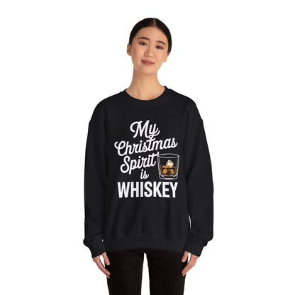 Funny Christmas Drinking Shirt Whiskey Liquor Drinker Saying Sweatshirt
