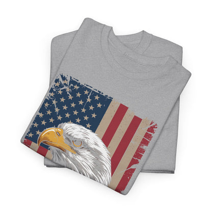 American Flag Bald Eagle Patriotic Red White Blue T-Shirt