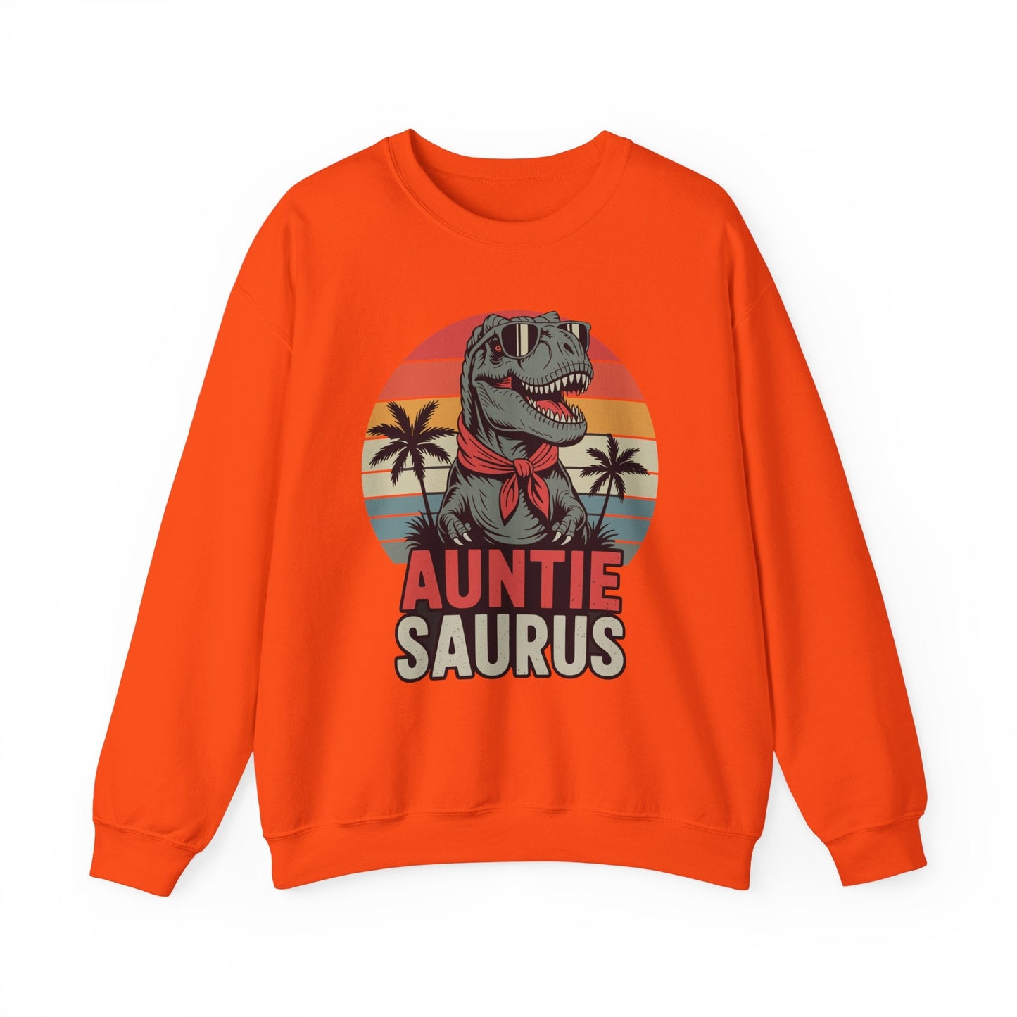 Auntiesaurus T Rex Dinosaur Auntie Saurus Family Matching Sweatshirt