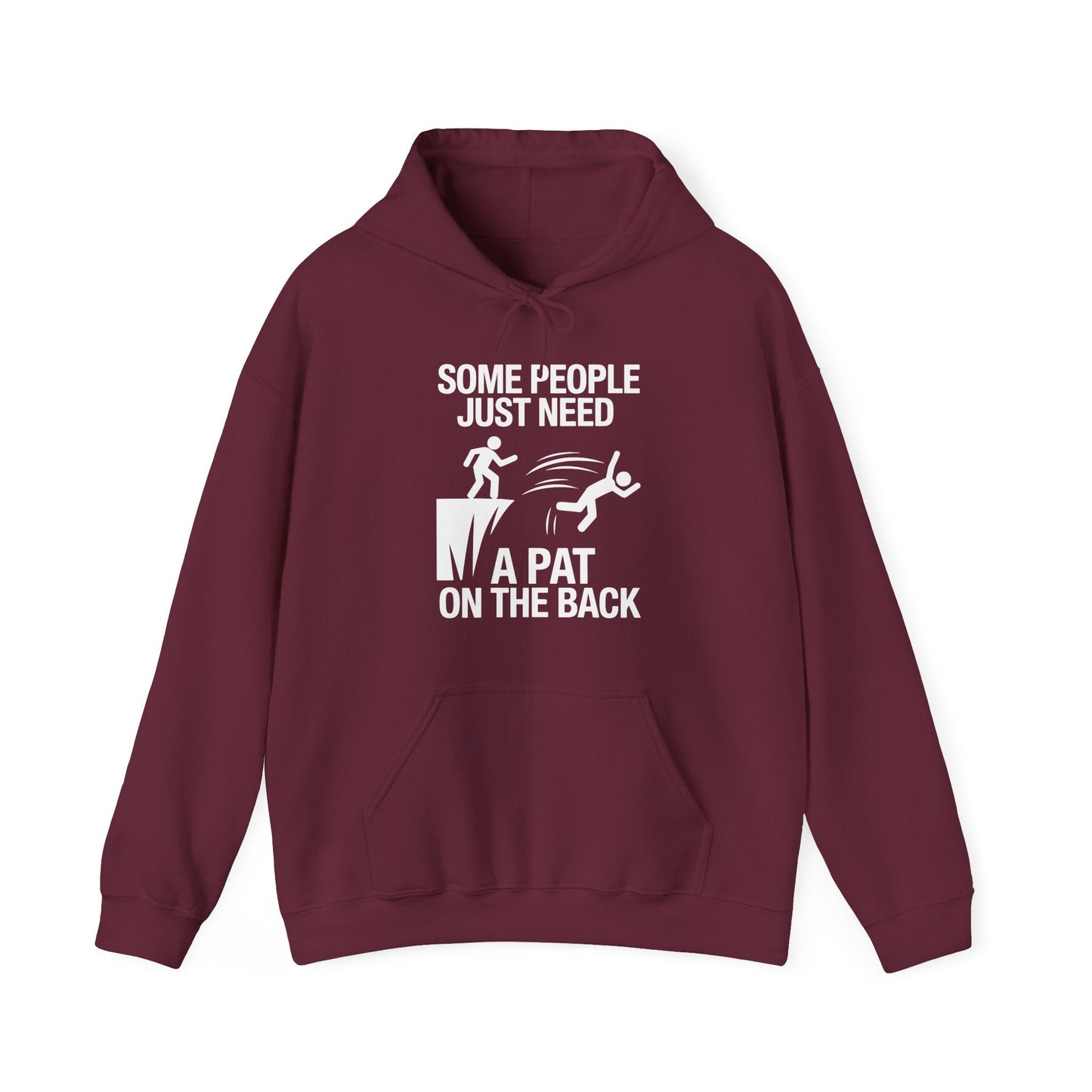 Funny Pat On The Back Adult Sarcastic Design Hoodie