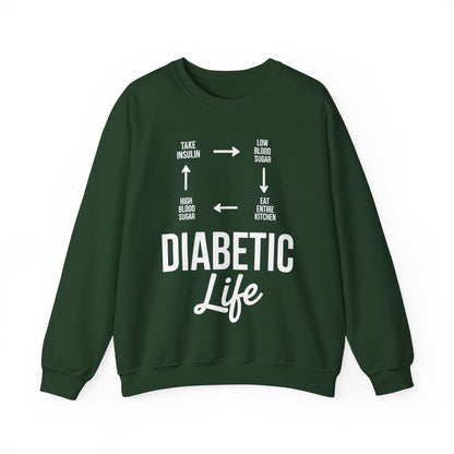 Funny Diabetic Type 1 Diabetes T1D Diabetes Awareness Sweatshirt