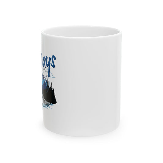 Cold Days Club Retro Aesthetic Coffee Mug