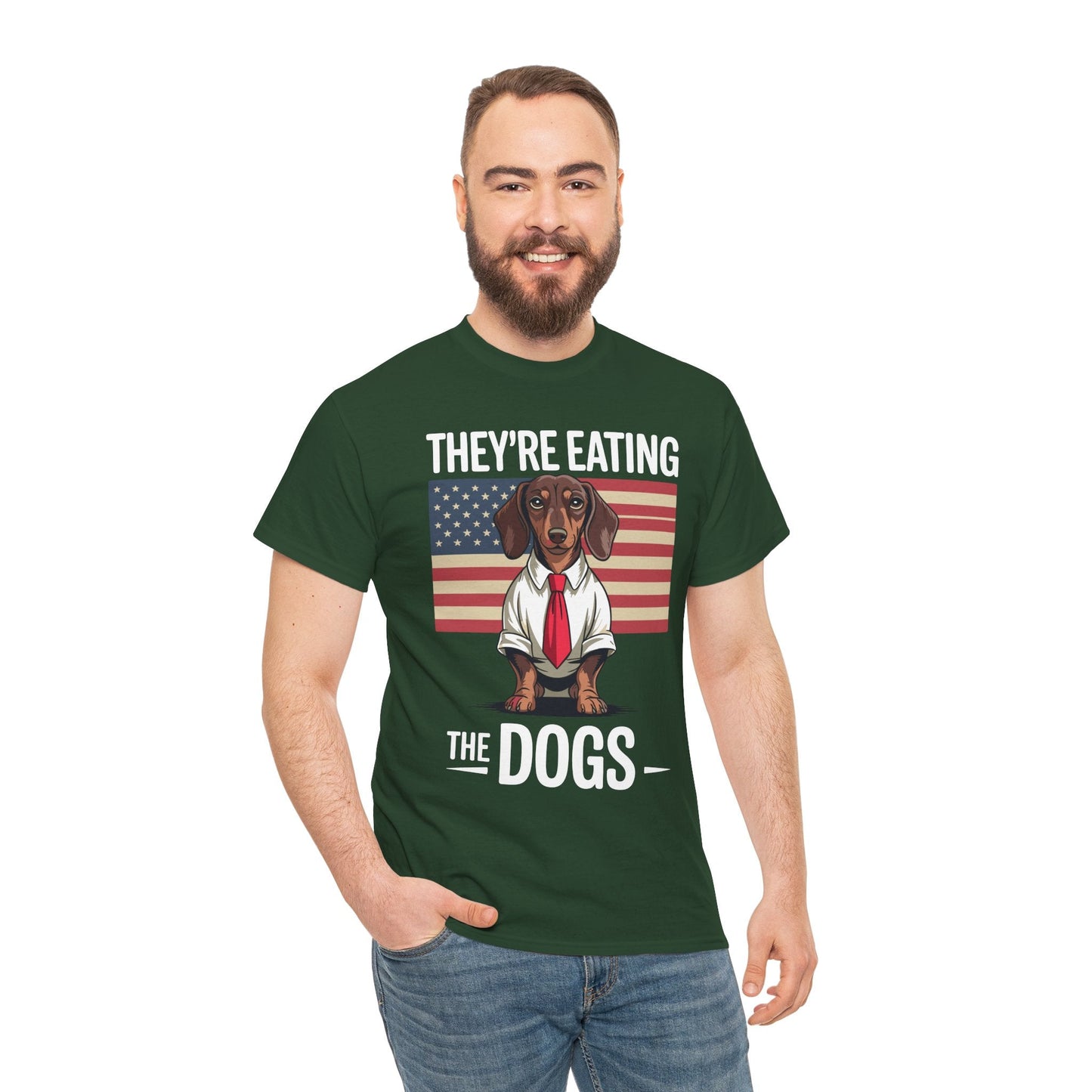 They're Eating the Dogs Trump Hot Dog T-Shirt For Men Women