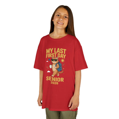 My Last First Day Senior 2026 Cat Back to School Cool Class T-Shirt