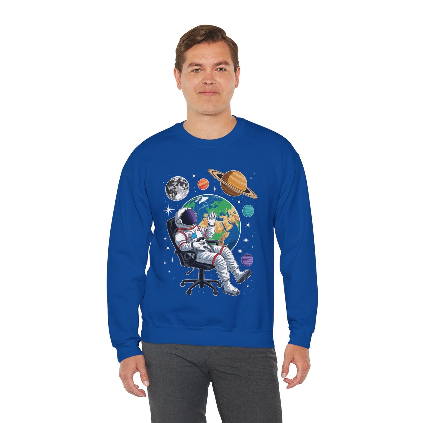Astronaut Gamer Space Gaming System Planets Sweatshirt