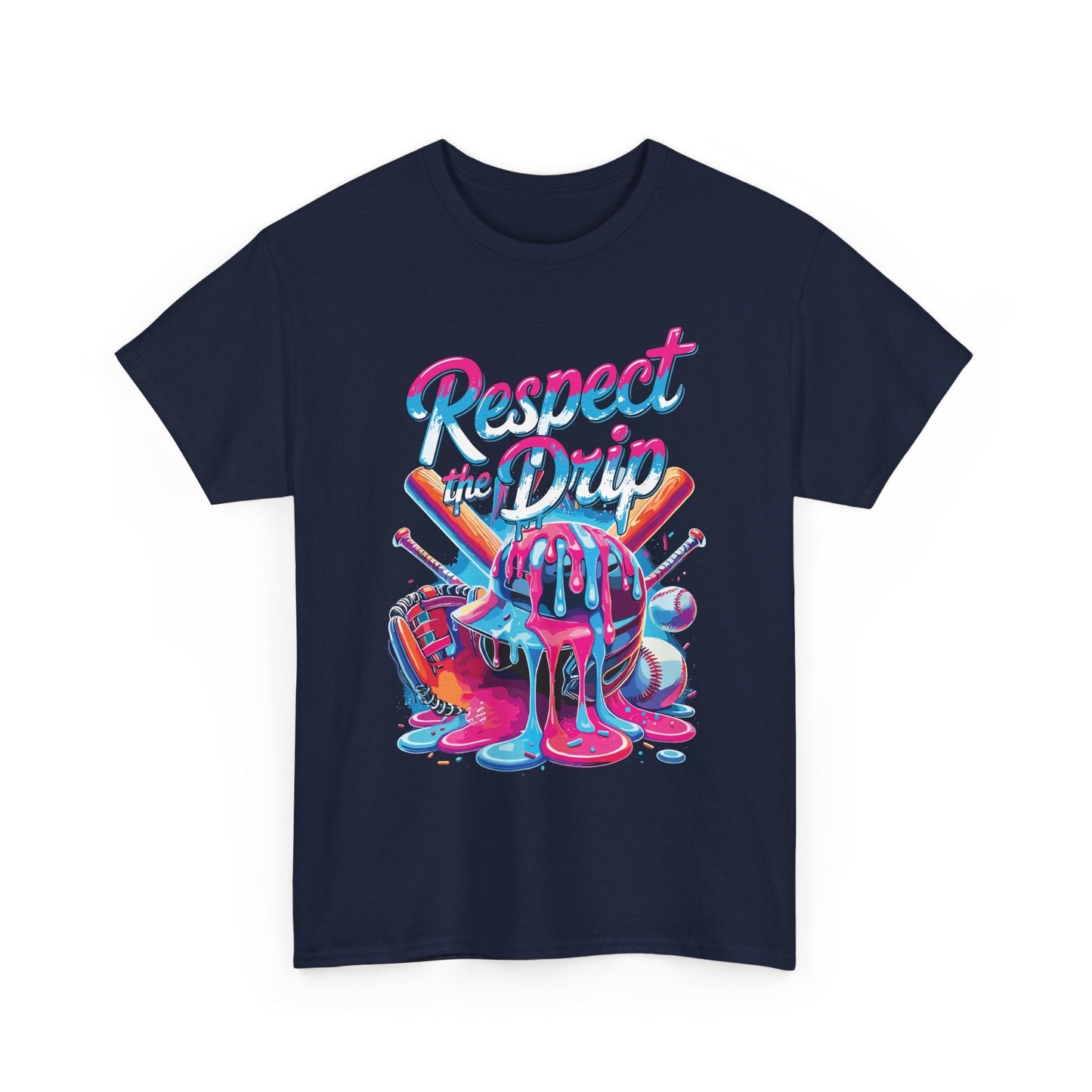 Baseball Drip For Boys Ice Cream Respect The Drip Baseball T-Shirt