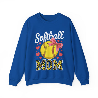 Softball Mom Headband Leopard Softball Ball Mothers Day Mama Sweatshirt