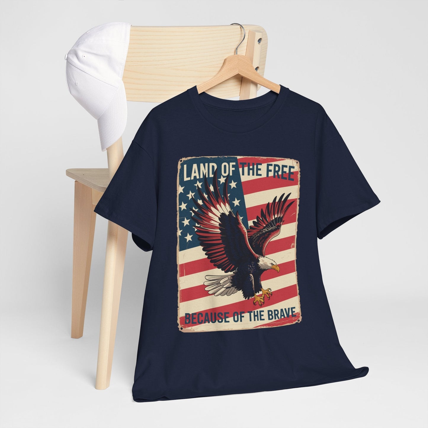 America Eagle Land of the Free Because of the Brave T-Shirt