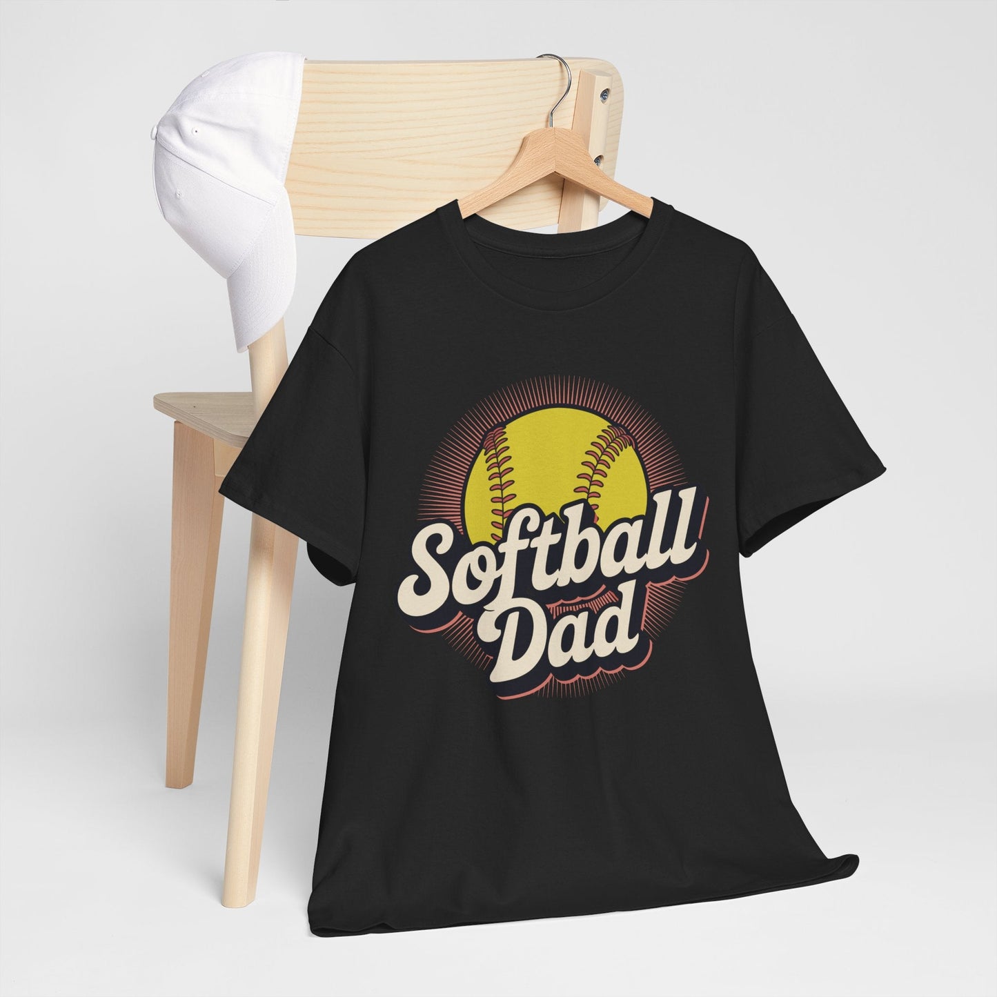 Funny Fathers Day Softball Dad Gift From Daughter Son Wife T-Shirt
