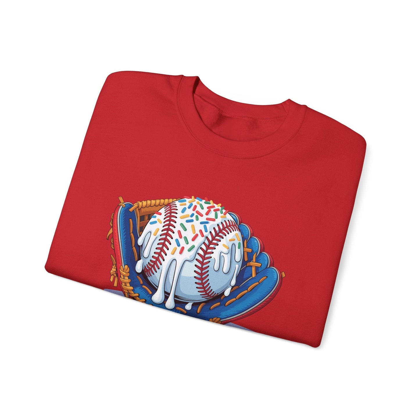 Baseball Drip Ice Cream Sprinkles Baseball Glove Sweatshirt