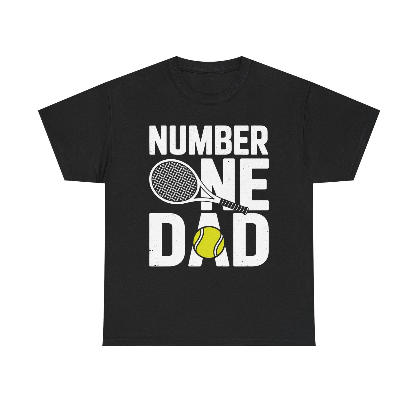 Tennis Dad Number One Daddy with Tennis Sayings Fathers Day T-Shirt