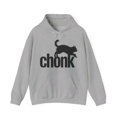 Chonk Cat Meme Funny Black Hoodie