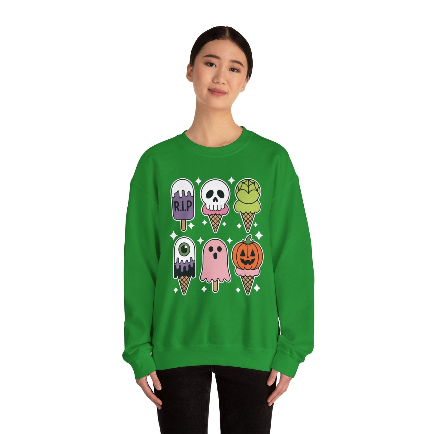 Horror Movie Summer Popsicle Halloween Ice Cream Summer-ween Sweatshirt for Men Women