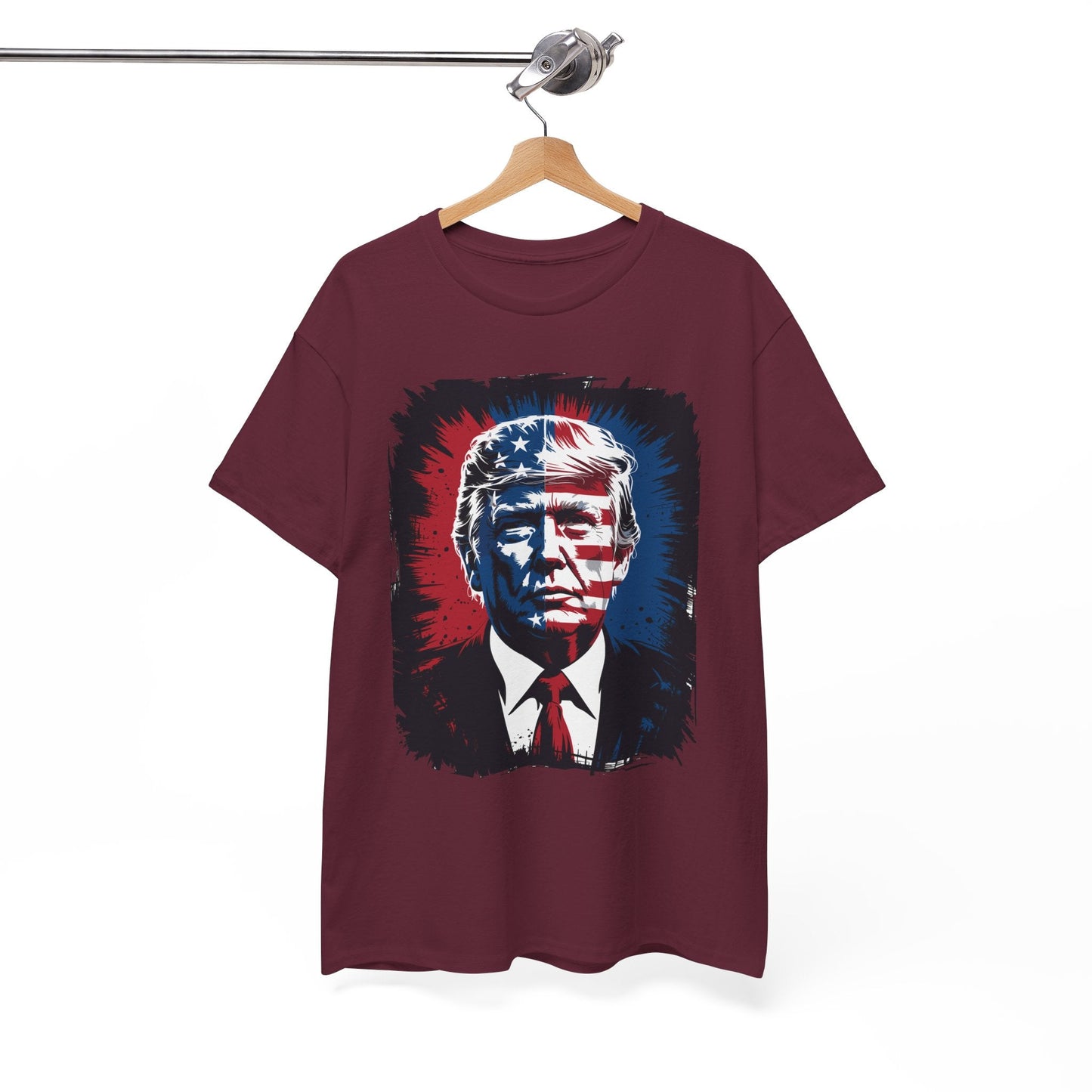 President Trump Portrait 4th July T-Shirt