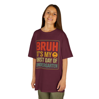 Bruh Its My First Day Of Kindergarten Back To School Kids T-Shirt