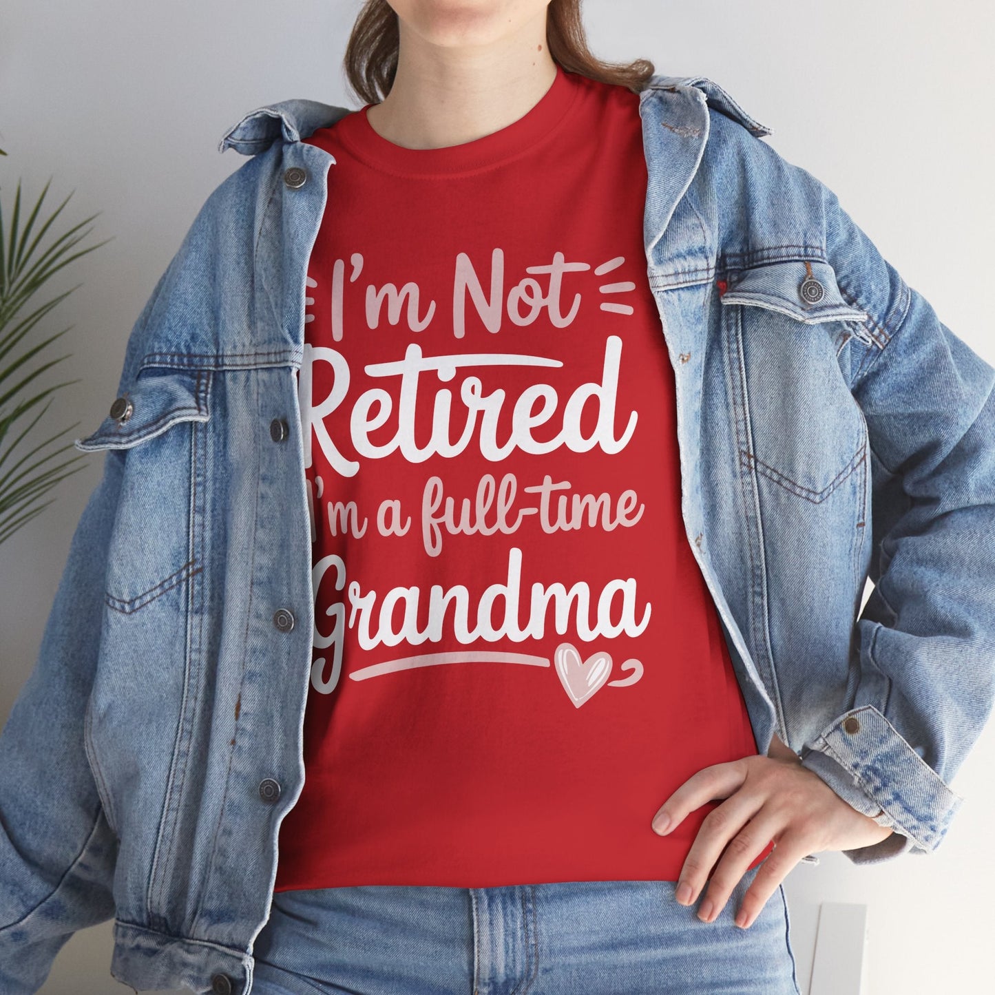 Fancy Grandma Mothers Day Birthday Christmas Gifts I'm Not Retired I'm A Full-Time Grandma Women's T-Shirt