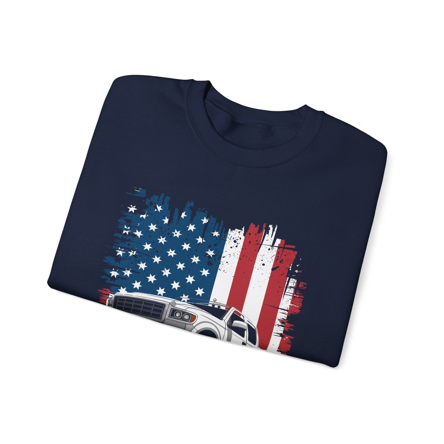 Monster Truck USA Flag American Sweatshirt