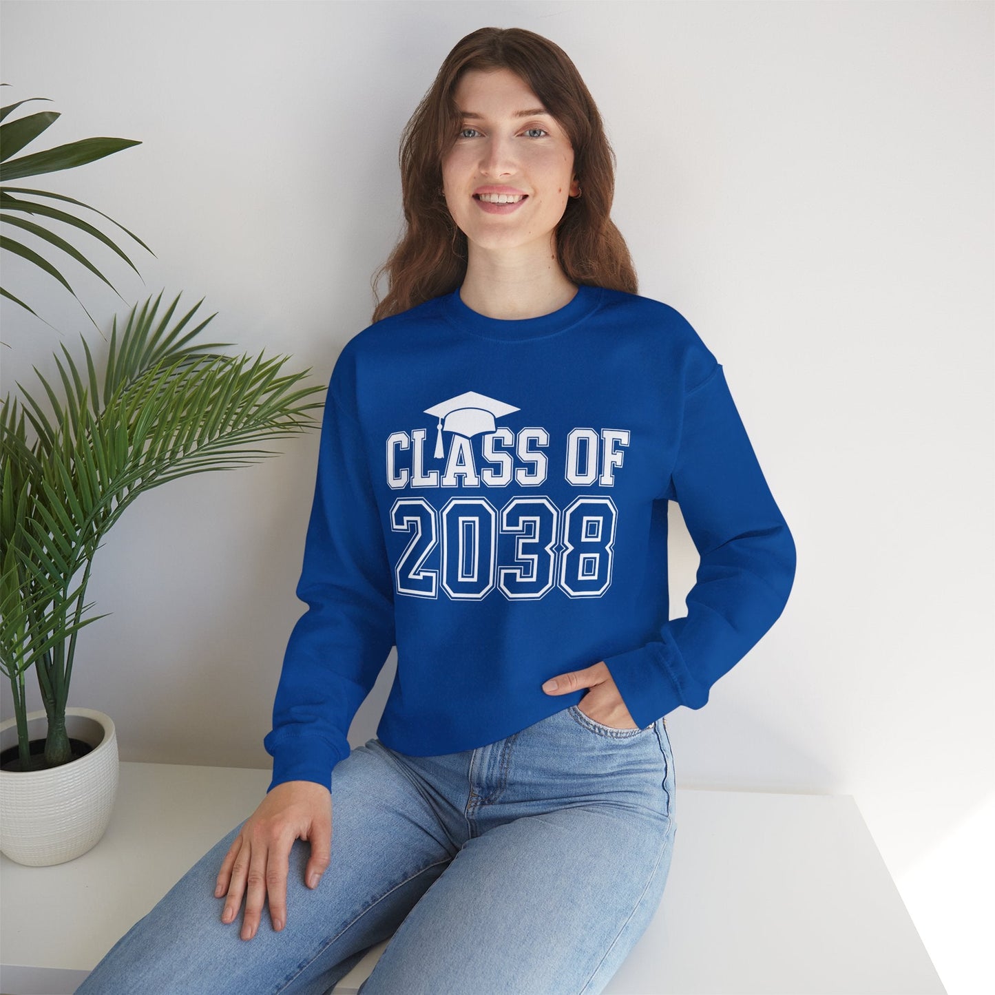 Class of 2038 Grow With Me Funny Kindergarten Back To School Sweatshirt