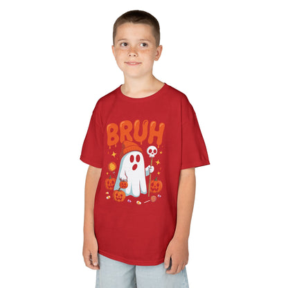 Bruh Ghost Halloween Cute Ghost Trick Or Treat Candy Kids T-Shirt