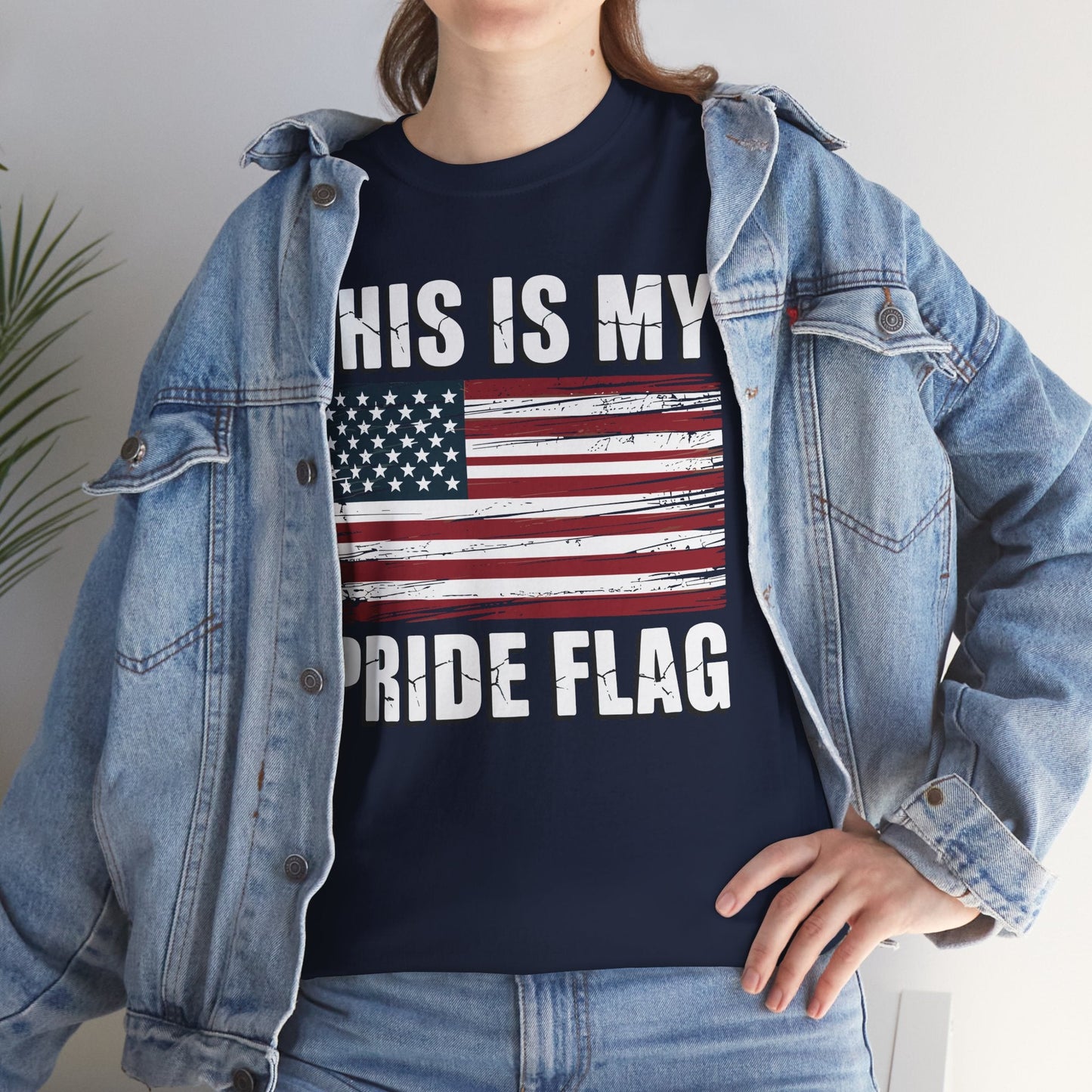 This Is My Pride Flag USA American 4th of July Patriotic T-Shirt