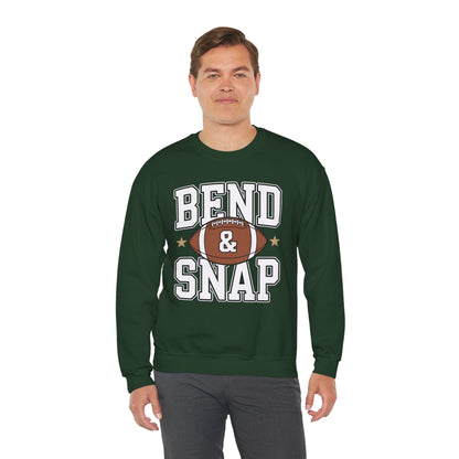 Funny Game Day Touchdown Season Cute Bend and Snap Football Sweatshirt