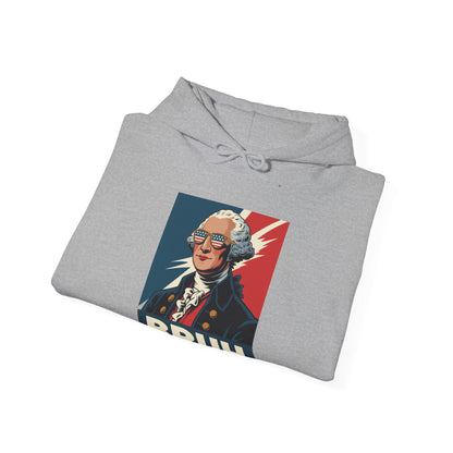 4th Of July 2025 George Washington Bruh. Meme Patriotic Hoodie