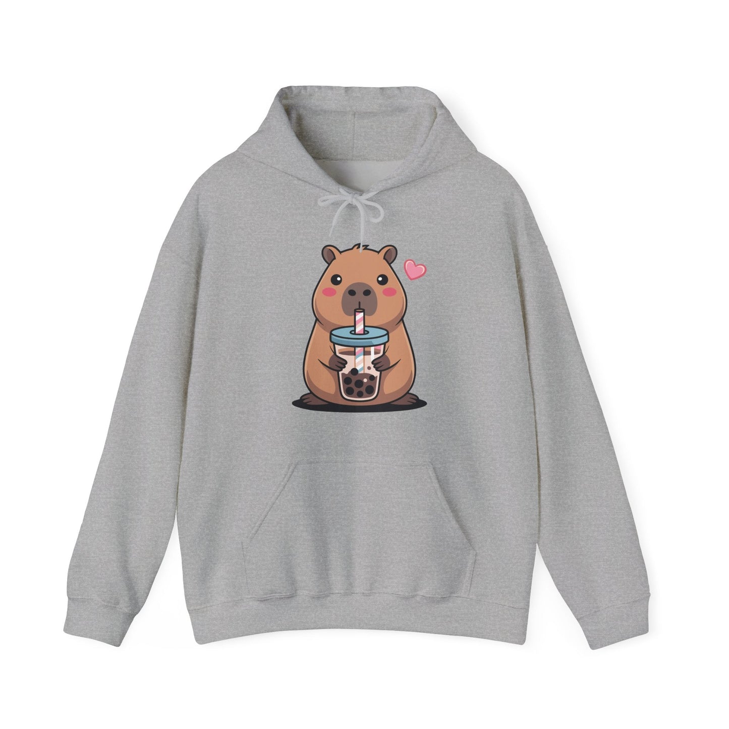 Cute Capybara Kawaii Anime Drinking Bubble Tea Lover Girls Hoodie