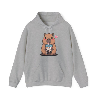 Cute Capybara Kawaii Anime Drinking Bubble Tea Lover Girls Hoodie