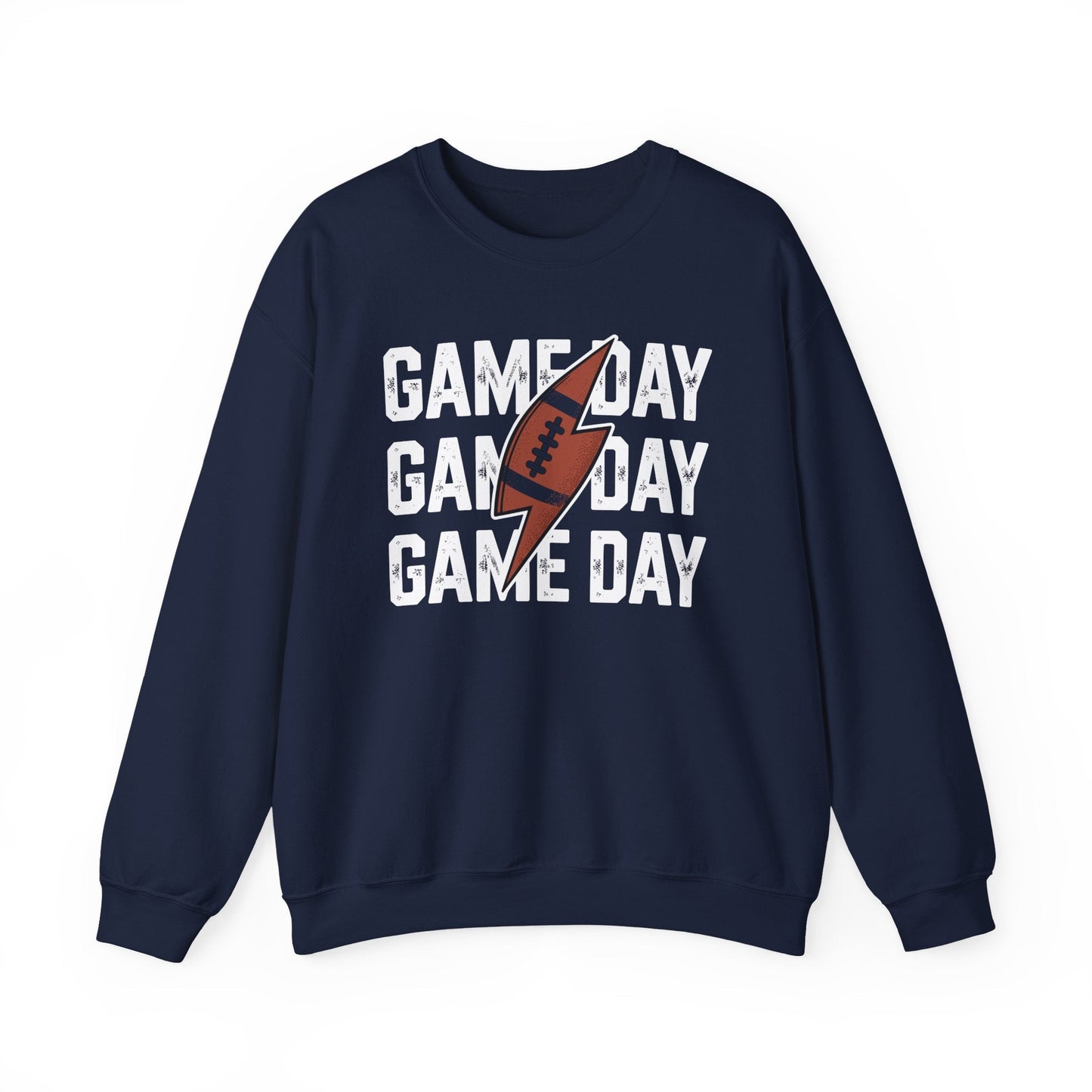 Vintage Game Day Football Lightning Bolt Funny Team Sport Sweatshirt