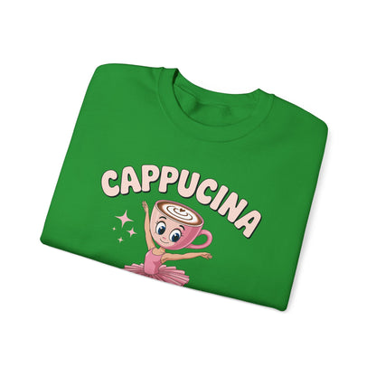 Funny Ballerina Cappuccina Coffee Dance Lovers Italian Meme Sweatshirt