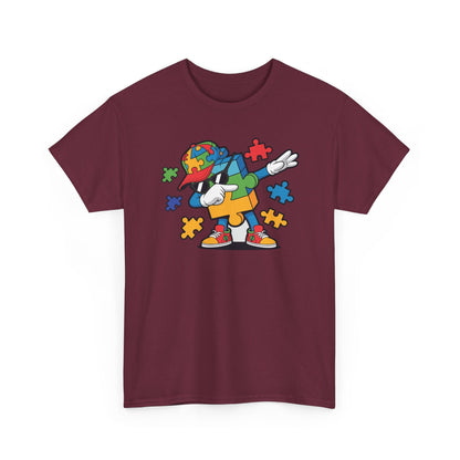 Dabbing Puzzle Autism Awareness T-Shirt